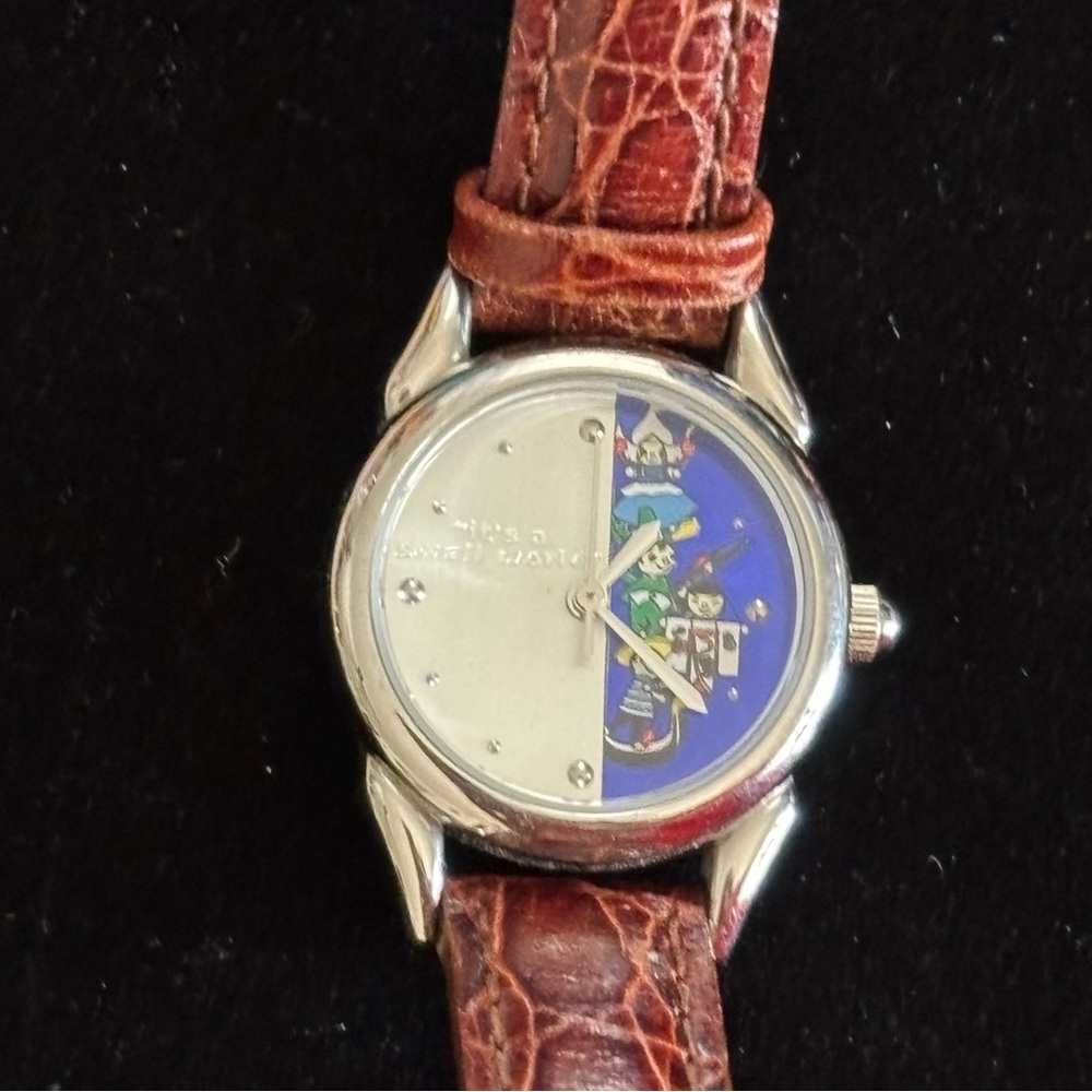 Limited Edition Disney “It’s A Small World” Watch with Brown Leather Strap